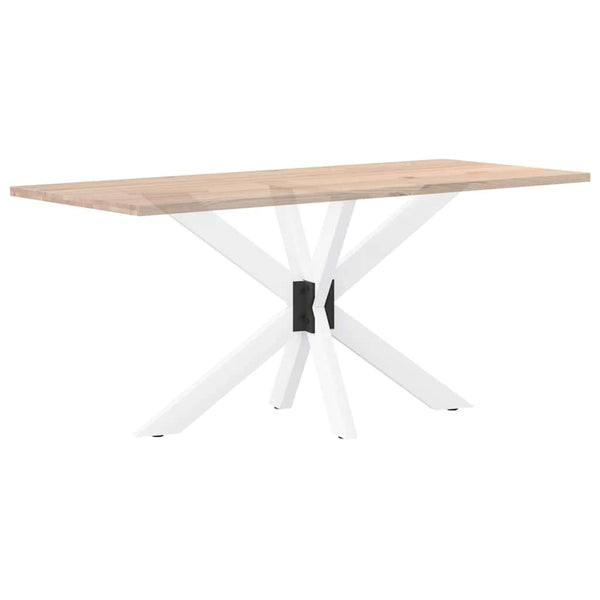 Esstischbein Spinnenform Weiß Stahl