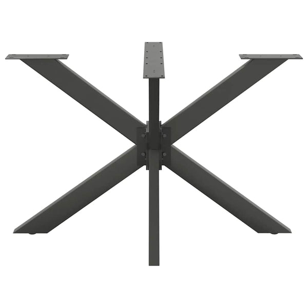 Spinnenförmiges Tischbein Anthrazit 120x68 cm