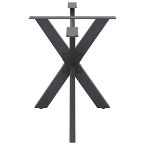 Spinnenförmiges Tischbein Anthrazit 120x68 cm