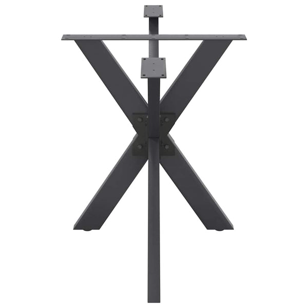 Spinnenförmiges Tischbein Anthrazit 120x68 cm