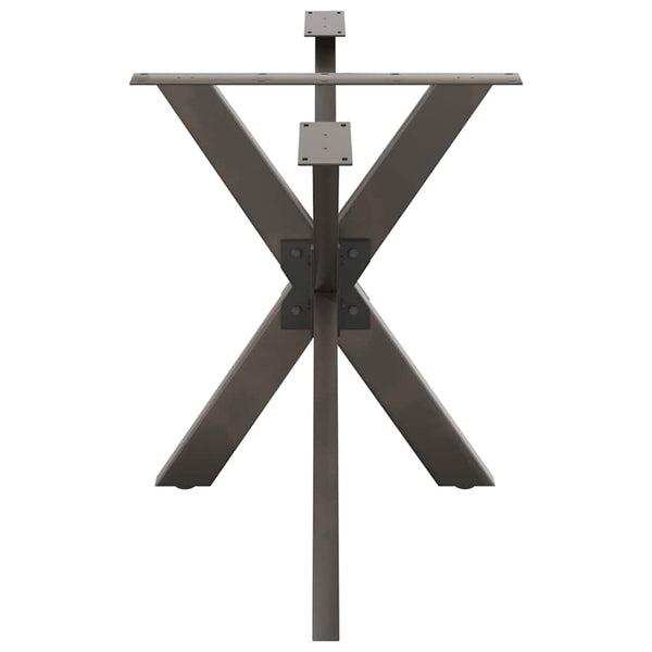 Esstischbein Spinnenform Naturstahl