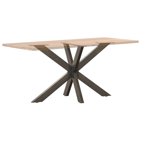Esstischbein Spinnenform Naturstahl