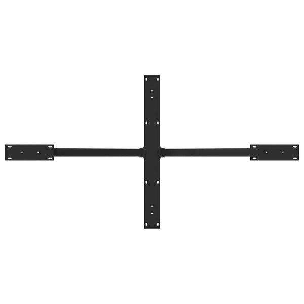 Spinnen Tischbein Schwarz 150cm Stahl