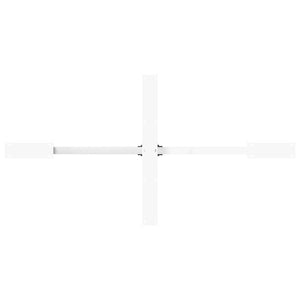 Esstischbein Spinnenform Weiß Stahl