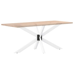 Esstischbein Spinnenform Weiß Stahl