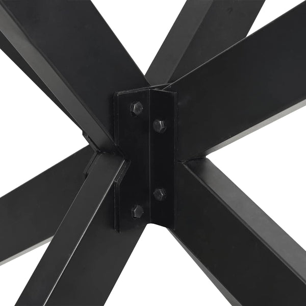 Spinnenförmiges Esstischbein Anthrazit 150 cm