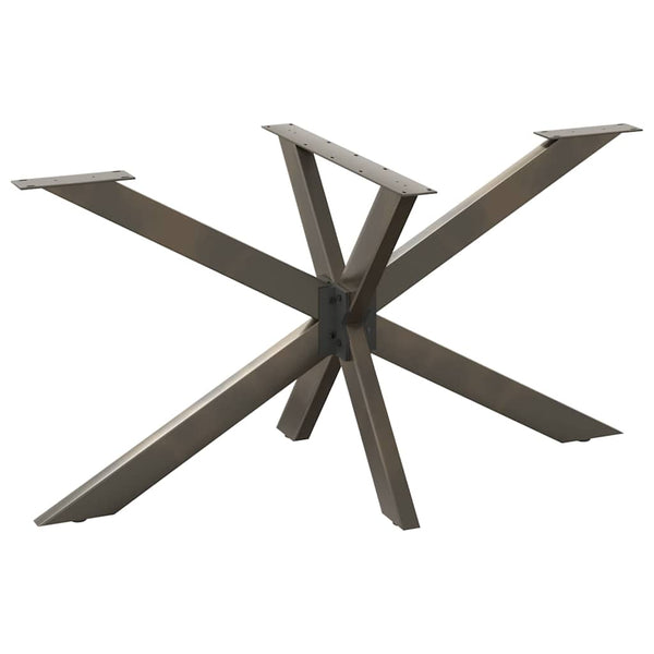 Esstischbein Spinnenform Naturstahl 150cm