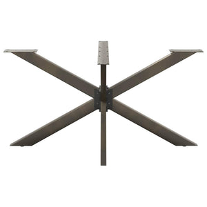 Esstischbein Spinnenform Naturstahl 150cm