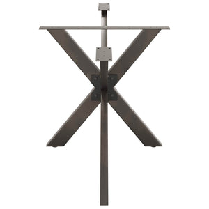Esstischbein Spinnenform Naturstahl 150cm
