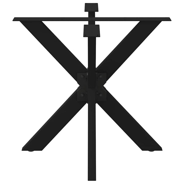 Esstischbein Spinnenform Schwarz Stahl