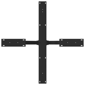Esstischbein Spinnenform Schwarz Stahl