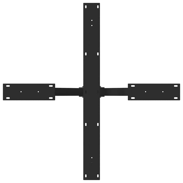 Esstischbein Spinnenform Schwarz Stahl