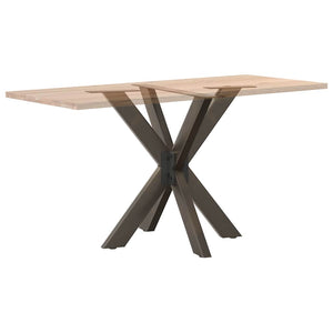 Esstischbein Spinnenform Naturstahl 85x85 cm