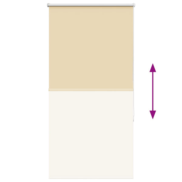 Beige Verdunkelungsrollo 75x130cm