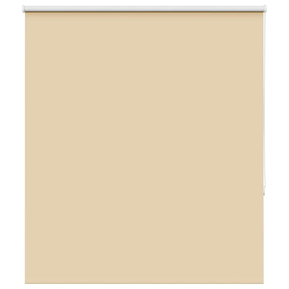 vidaXL Store enrouleur occultant beige 130x150 cm Largeur du tissu 126,6 cm