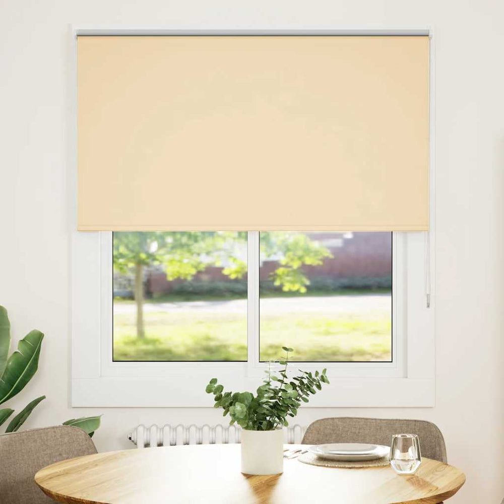vidaXL Store occultant beige 140x150 cm Largeur du tissu 136,6 cm