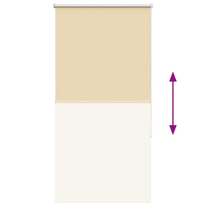 Beige Verdunkelungsrollo 80x175cm