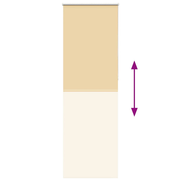 Beige Verdunkelungsrollo 75x210cm