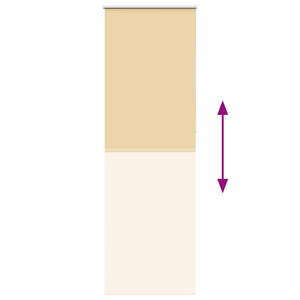 Beige Verdunkelungsrollo 80x210cm
