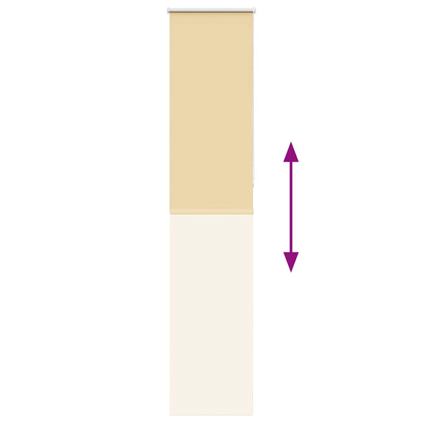 Beige Verdunkelungsrollo 45x230cm