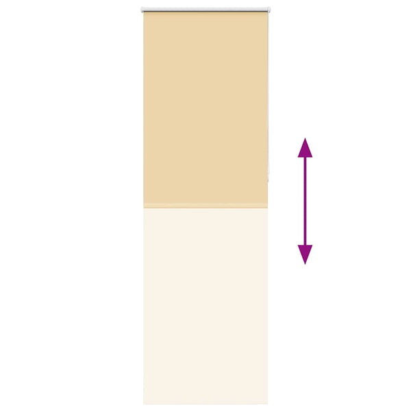 Beige Verdunkelungsrollo 65x230cm
