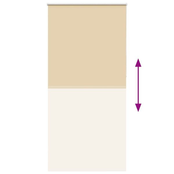 Beige Verdunkelungsrollo 95x230cm
