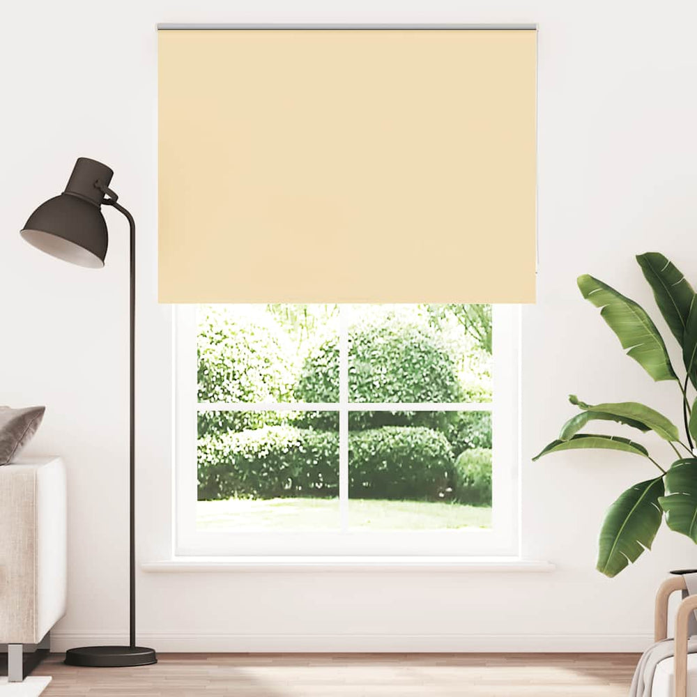 vidaXL Store enrouleur occultant beige 160 x 230 cm largeur du tissu 156,6 cm