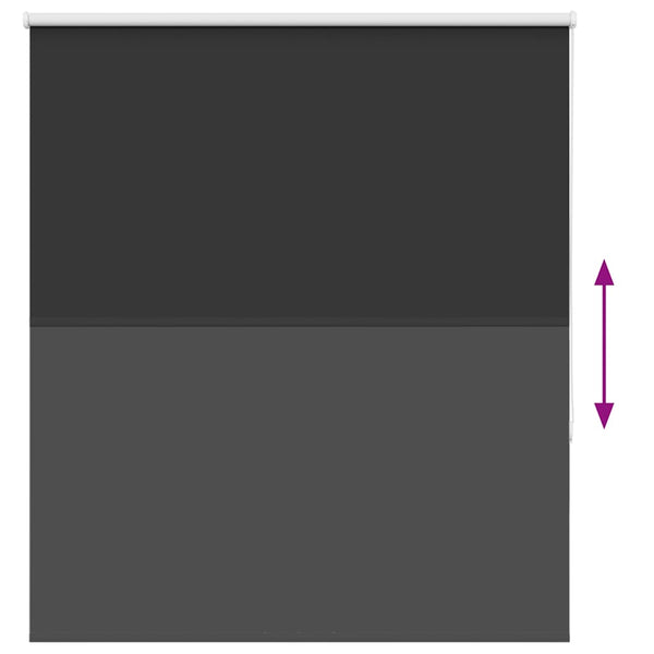 Verdunkelungsrollo Schwarz 140x130 cm