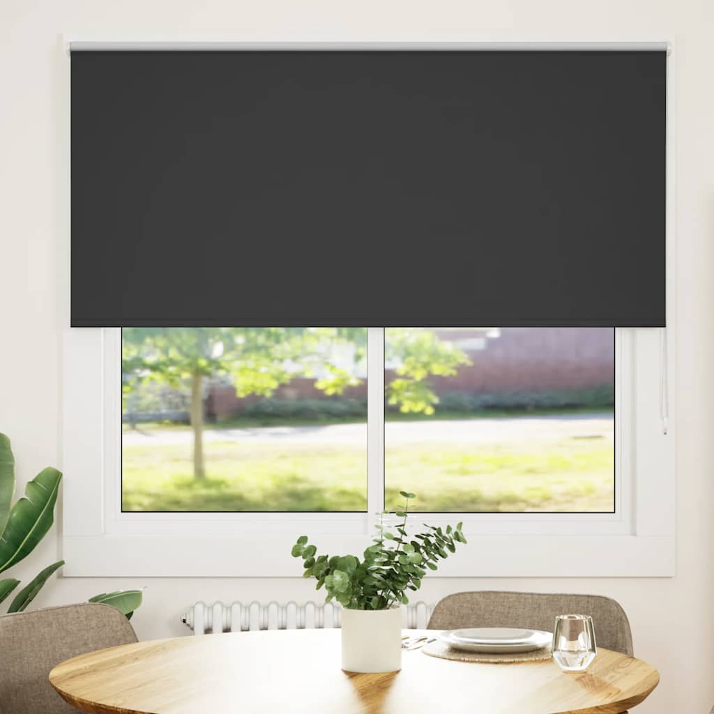 Verdunkelungsrollo Schwarz 150x130 cm