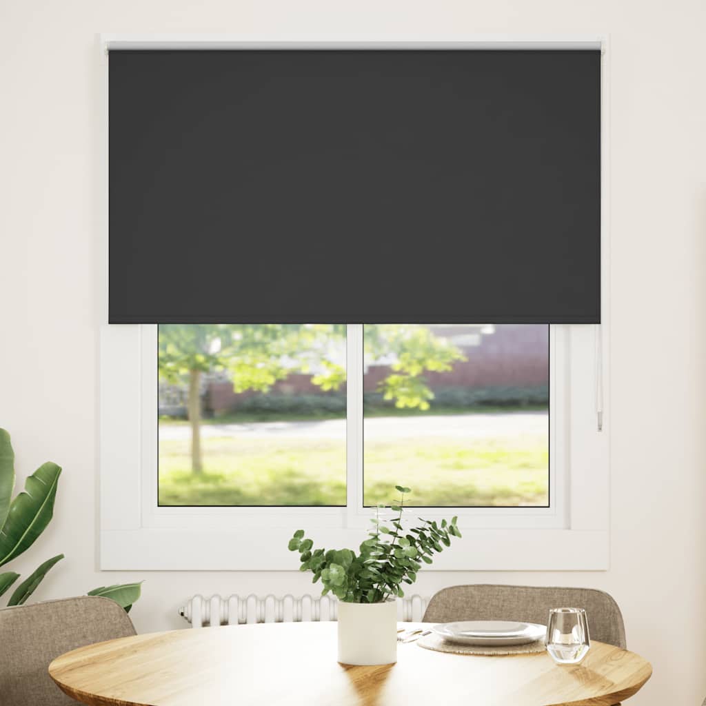Verdunkelungsrollo Schwarz 125x150 cm