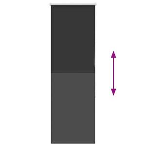 Verdunkelungsrollo Schwarz 50x175 cm