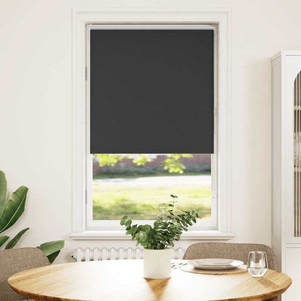 Verdunkelungsrollo Schwarz 70x175 cm