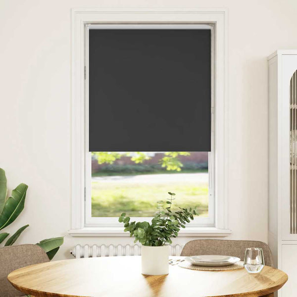 Verdunkelungsrollo Schwarz 85x175 cm