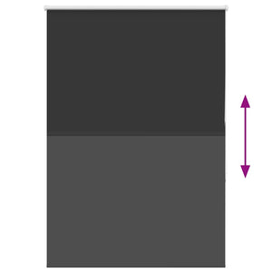 Verdunkelungsrollo Schwarz 105x175 cm