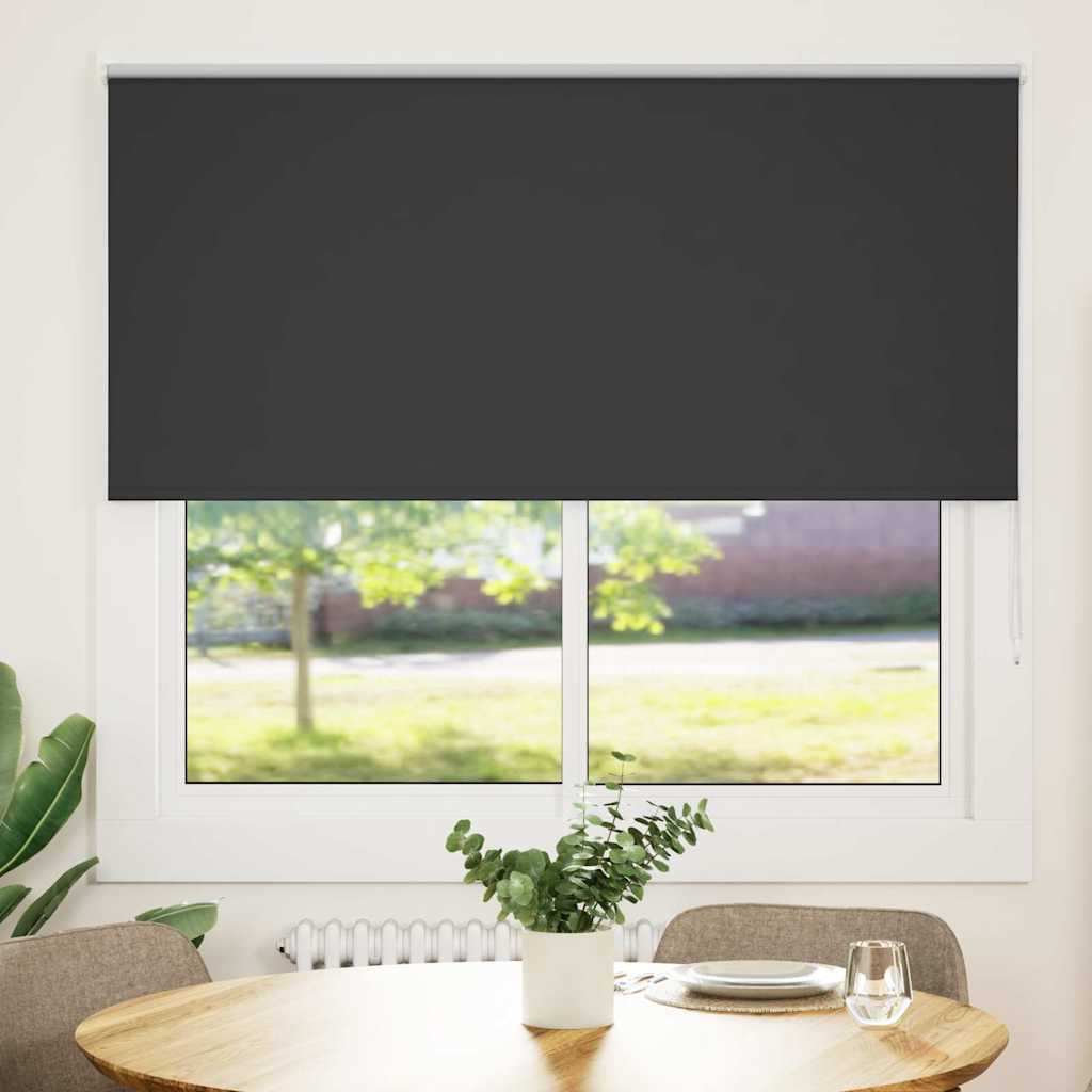 Verdunkelungsrollo Schwarz 160x175 cm