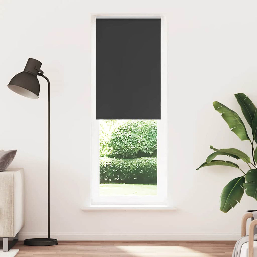 Verdunkelungsrollo Schwarz 75x210 cm