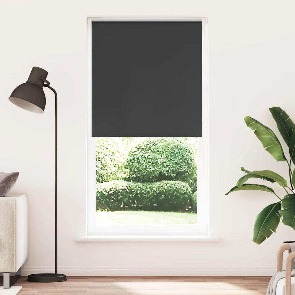vidaXL Store occultant noir 115x210 cm Largeur du tissu 110,7 cm