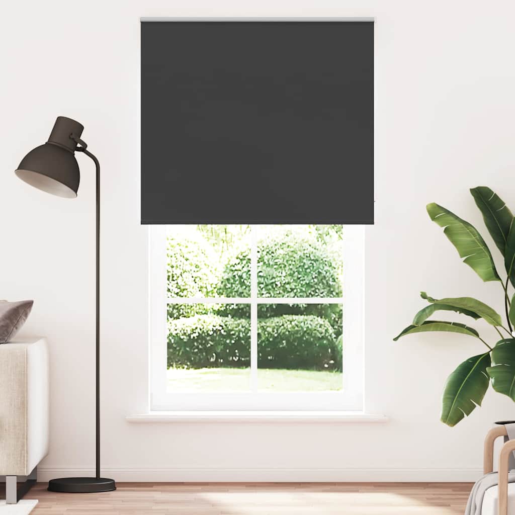 Verdunkelungsrollo Schwarz 120x210 cm