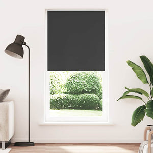 Verdunkelungsrollo Schwarz 95x230 cm