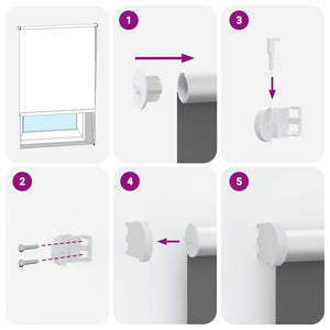 Kaffeebraunes Verdunkelungsrollo 120x130cm