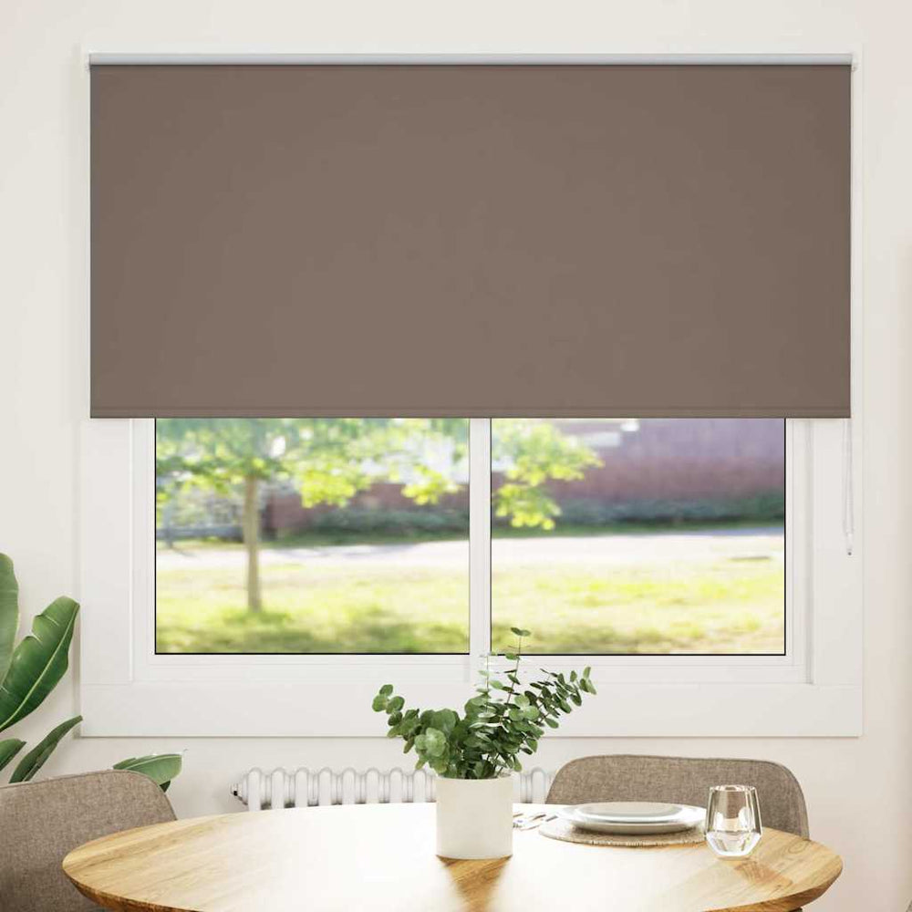 vidaXL Blackout Roller Blind Coffee Brown 150x130cm Fabric width 146.6 cm