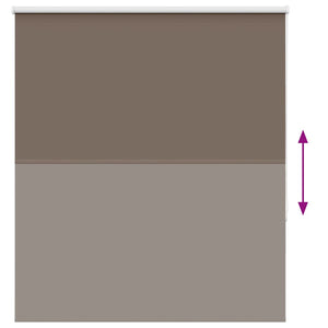 Verdunkelungsrollo Kaffeebraun 135x150 cm
