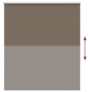 Verdunkelungsrollo Kaffeebraun 140x150 cm