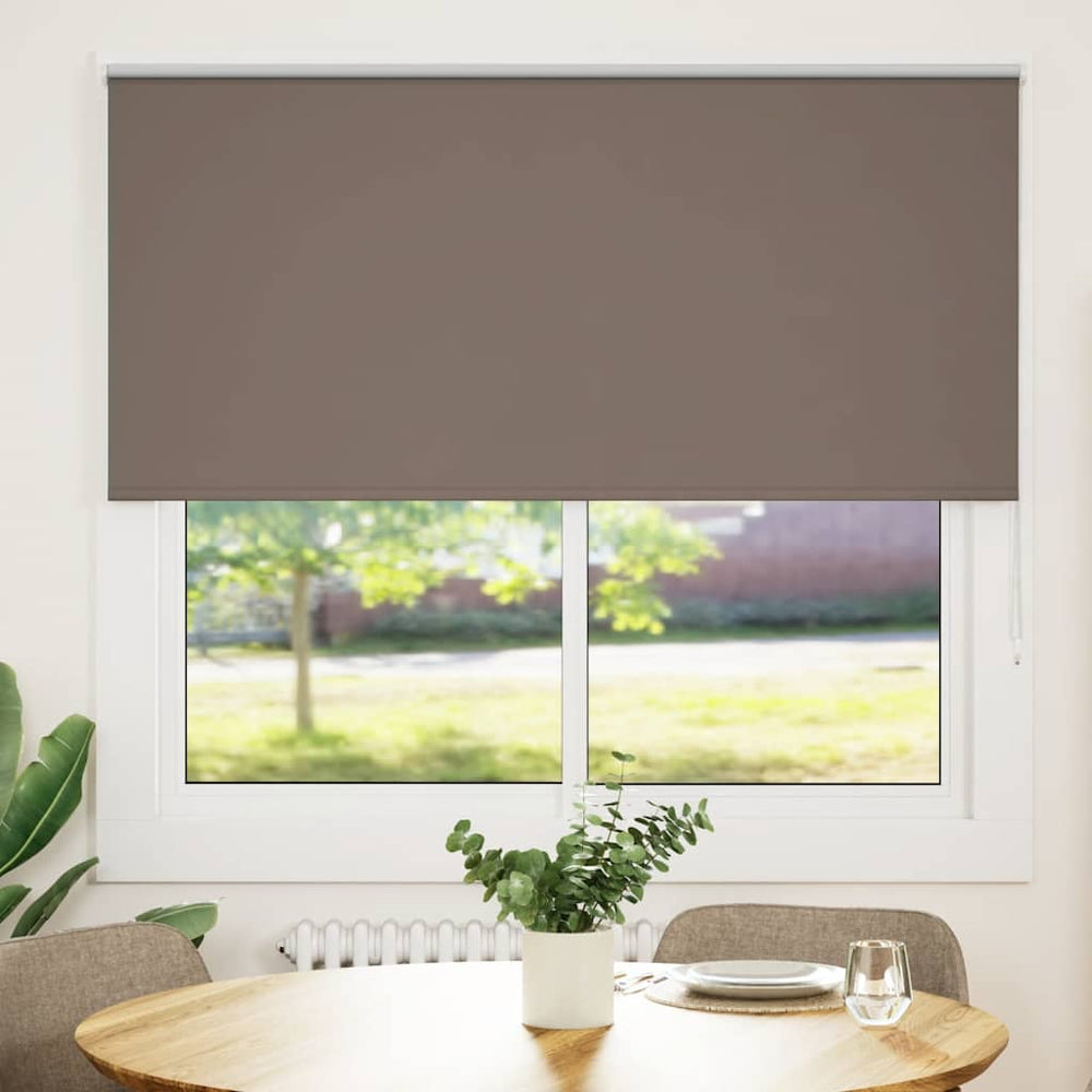 vidaXL Store occultant marron café 150x150 cm Largeur du tissu 146,6 cm