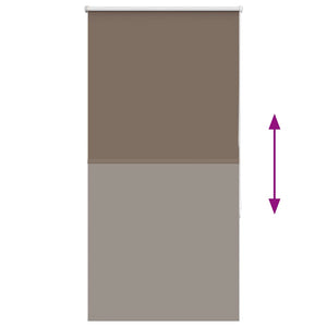 Verdunkelungsrollo Kaffeebraun 85x175cm