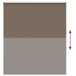 Verdunkelungsrollo Kaffeebraun 125x175 cm