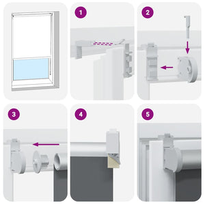Verdunkelungsrollo Kaffeebraun 125x175 cm