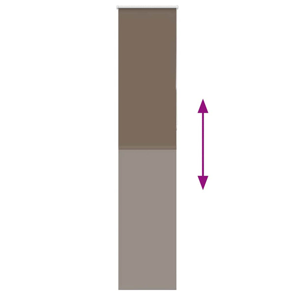 Verdunkelungsrollo Kaffeebraun 40x210 cm