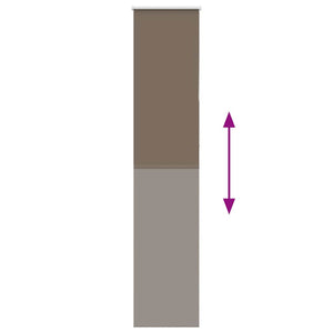 Verdunkelungsrollo Kaffeebraun 55x210 cm