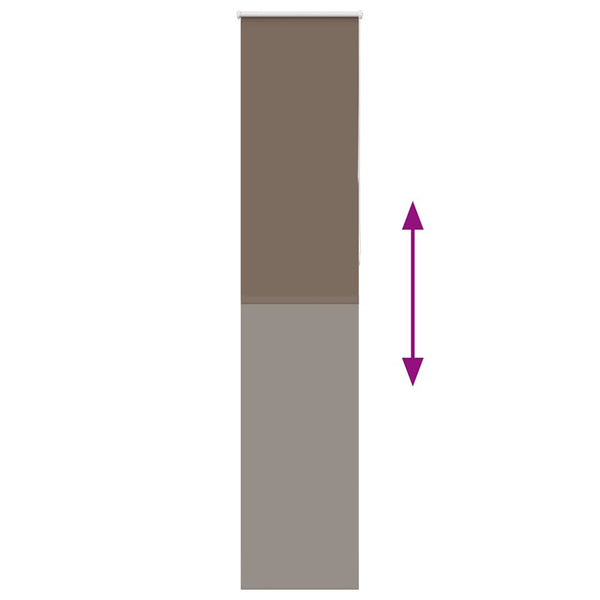 Kaffeebraunes Verdunkelungsrollo 60x210 cm